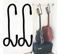 AUXPhome Lot de 2 cintres portables pour guitare et placard avec rembourrage en caoutchouc antidérapant, pour la maison ou le studio - Aucun outil d'installation nécessaire - Pas de guitare