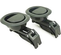 AUXPhome Lot de 2 poignées de rechange universelles ovales pour canapé/chaise inclinable, pour toutes les marques de fabricants (convient aux câbles de 6 mm et moins de 6 mm, plastique dur - Noir