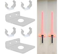 AUXPhome Lot de 2 présentoirs en acrylique transparent pour sabre laser Star Wars FX Master, répliques Graflex LED, épées à double lame, sabre laser - Pas de sabre laser