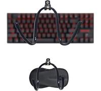 AUXPhome - Lot de 2 supports muraux universels pour clavier et souris - Pas de clavier ni de souris - Ne tombent pas