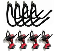AUXPhome Organiseur pour outils électriques, support mural de garage, crochet de suspension pour outils, atelier/maison, support mural pour perceuse, câble, etc.,Peut contenir 4 perceuses