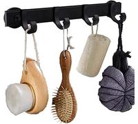 AUXPhome Porte-outils magnétique universel pour barbecue, organisateur de réfrigérateur, porte-couverts, porte-serviettes, 4 crochets réglables pour accrocher des ustensiles de cuisine, des pinces