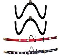 AUXPhome Support mural universel pour épée - Support mural pour épée - Support mural pour épée - Crochet de rangement pour épée - Crochets réglables - Peut contenir 2 épées - Pas d'épée