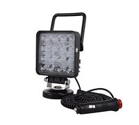AUXTINGS 10.5 cm 48W Portable LED lumière de travail Offroad Spot Light interrupteur allume-cigare support de base magnétique pour voiture SUV remorque tracteur camion ingénierie maintenance camping