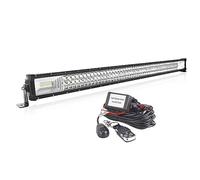 AUXTINGS 106 cm Barre lumineuse droite 540W Feux Antibrouillard LED avec 12V télécommande stroboscopique Kit de câblage 6000K 3 Rangées Etanche LED Projecteur pour Voiture Camion Tracteur 4X4,IP67