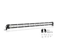 AUXTINGS 20 pouces 90W Flood Spot Ultra Slim Rangée unique LED Barre de lumière Faisceau de point avec support de montage Pour tout-terrain Ranger ATV UTV SUV
