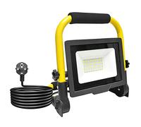 AUXTINGS 30W Projecteur Chantier led Lampe 3000LM Spot Chantier 6000K Blanc Froid Eclairage Chantier IP66 Baladeuse Led Portable Avec Câble de 3M Pour Travaux d'Atelier, Garage
