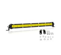 AUXTINGS 33 cm 60W Barre de lumière LED Ultra Fine avec Support de Montage pour Tout-Terrain, ATV, SUV