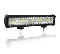 AUXTINGS 38 cm 300W Triple rangée 8D Barre LED Barre Lumineuse Rampe LED de Travail Spot Inondation Combo Faisceau DC 12V-24V 6000K pour Offroad Véhicules 4x4 ATV Utvs