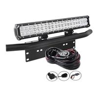 AUXTINGS 46cm 108W LED Bar à barres de lumière Spot Point avec kit de harnais de câblage + support de fixation de plaque d'immatriculation pour voiture camion VTT SUV 4x4 JP Tracteur bateau, 12V 24V