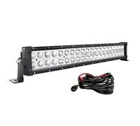 AUXTINGS 55,6 cm inch 120W Barre lumineuse LED Spot inondation Combo Faisceau Offroad LED Lampe de travail pour Off-road Véhicules 4x4 ATV Utvs