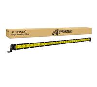 AUXTINGS 76cm Mini Spots LED Ambre Jaune 150W 3000K Profil Bas Ultra Fin Faisceau LED Hors Route Lumières de Conduite LED antibrouillard Bateau