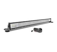 AUXTINGS Barre Lumineuse Droite à LED de 106 cm 42 Pouces avec Support magnétique Harnais de câblage 12V Lampe de Travail à Triple rangée de Faisceaux Lumineux pour Off Road Truck SUV 4x4 Trailer