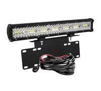 AUXTINGS Barres LED 50 cm 420W 3 rangées de Rampe LED 4x4 et Support de Montage Universel Plaque d'immatriculation Lampe de Travail avec Harnais pour Camion JP SUV ATV UTV Tracteur Bateau,CC 12V 24V