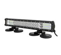 AUXTINGS LED Barre d'éclairage 20 pouces 288W Triple rangée Spot Deut de travail à LED Barre d'éclairage +de support magnétique pour voiture camion VTT SUV 4x4 Tracteur de bateau de camion,12V 24V