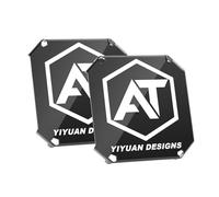 AUXTINGS Lot de 2 Durable Noir de 11 cm Housses de Protection pour Barre Lumineuse de Travail LED réglables et connectables, lentille en Polycarbonate, étanche à l'eau, à la poussière et aux Rayures