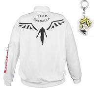 AUYAO Blouson Printemps Eté Homme, Veste Walhalla de Kazutora Hanemiya avec Porte-Clés Anime, Impression Anime 3D Blouson, Bomber Légère Loisirs, Cosplay de Costume pour les Fans de Tokyo Revengers