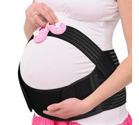 AUYAO Ceinture de Grossesse pour Enceinte, Ceinture Ventrale Respirante Réglable, Ceinture Support Abdominale/Lombaire pour Soulage les Douleurs Bassin, Hanche, Dos, pour le Quotidien et le Sport