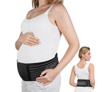 AUYAO Ceinture de Grossesse pour Enceinte, Ceinture Ventrale Respirante Réglable, Ceinture Support Abdominale/Lombaire pour Soulage les Douleurs Bassin, Hanche, Dos, pour le Quotidien et le Sport