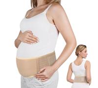 AUYAO Ceinture de Grossesse pour Enceinte, Ceinture Ventrale Respirante réglable, Ceinture Support Abdominale/Lombaire pour Soulage les Douleurs Bassin, pour le Quotidien, Taille Uunique, Teint Peau