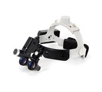 AUYART Lampe Frontale Médico-Chirurgicale - Dentaire Chirurgical Lampe Frontale Bandeau Loupe Optique 5w Led 3.5x Loupe Binoculaire Noir