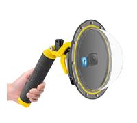 AuyKoo Boîtier Étanche Port de Dôme pour GoPro Hero 9/10/11/12 Black, Accessoire pour GoPro avec Pistolet à Gâchette et Dôme sous-Marin à Poignée Flottante