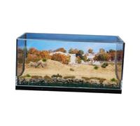 AUYXSSZ Affichage Polyvalent d'un Diorama de modèle de Voiture créant Un arrière-Plan panoramique Incroyable pour Les Bureaux et Les Maisons. La vitrine de