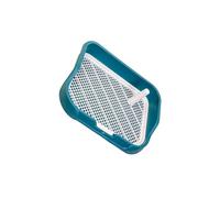 AUYXSSZ Bac à litière pour Chien avec Colonne Murale et Support intérieur Robuste, Poteau Amovible et Grille en Facile à Nettoyer. Idéal pour, Vert foncé, 49 x 39 x 10 cm