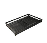AUYXSSZ Bac à litière pour Chien, bac d'apprentissage Polyvalent en Filet pour Recueillir Les déjections, Support pour alèses, Noir, L