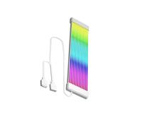 AUYXSSZ Câble d'extension d'alimentation pour Barre LED ARGB 5V 3 Broches, Connexion à la Carte mère d'un Ordinateur de Bureau, Simplification de, 12 Bandes Blanches, 23.5 x 1 cm