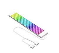 AUYXSSZ Câble d'extension d'alimentation pour Barre LED ARGB 5V 3 Broches, Connexion à la Carte mère d'un Ordinateur de Bureau, Simplification de, 8 Bandes Blanches, 23.5 x 1 cm