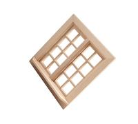 AUYXSSZ Cadre de fenêtre Miniature en Bois pour Maison de poupée, destiné pour aux Jouets de Maison de poupée. Matériau : Bois. Cette fenêtre Miniature est fabriquée à