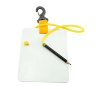 AUYXSSZ Carnet sous-Marin, Accessoires de plongée pour cartographier et Noter Les informations clés Lors des plongées, Tableau d'écriture sous-Marin avec, Blanc, Jaune, 15.3 x 12.7 cm
