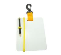 AUYXSSZ Carnet sous-Marin, Accessoires de plongée pour cartographier et Noter Les informations clés Lors des plongées, Tableau d'écriture sous-Marin avec, Blanc, Jaune, 18.3 x 14.7 cm