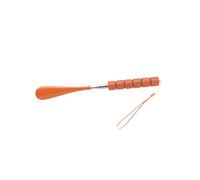 AUYXSSZ Chausse-pied rétractable extensible, longueur réglable, 5 sections télescopiques, accessoires pour enfiler les chaussures, cuillère, Orange, Longueur de 29.5 cm à 71 cm