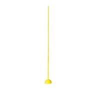 AUYXSSZ Cônes d'entraînement de Football, marqueurs et équipements Professionnels avec Base remplie d'eau, Parfaits pour Le développement des compétences, Jaune, 1.5 m