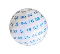 AUYXSSZ Dés de Jeu polyédriques D100 - Accessoire Compact pour des Parties Amusantes et captivantes - Jeu éducatif de calcul et de mathématiques, Bleu, 48mm