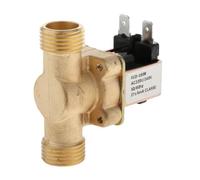 AUYXSSZ Électrovanne idéale pour les systèmes de climatisation à économie d'énergie, résistante à la corrosion pour une durabilité accrue, Doré, Entrée CC 220 V