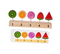 AUYXSSZ Ensemble de Glaces en Bois pour développer Les compétences sociales et l'éveil des Enfants. Ce Jouet en Bois Offre des possibilités infinies de, StyleB