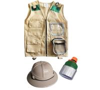 AUYXSSZ Gilet Cargo pour Enfants - Ensemble d'aventure en Plein air - Explorations dans la Nature et Le Jardin - Stimule l'imagination par Le Jeu de rôle et