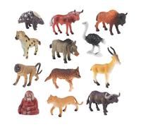 AUYXSSZ Incroyable Ensemble de Jeu de Figurines d'animaux réalistes représentant des Animaux d'Afrique. Jouet éducatif pour Enfants et Objet de décoration pour la Maison.
