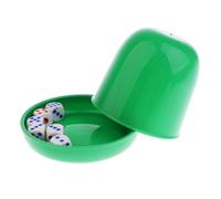 AUYXSSZ Jeu de dés Polyvalent avec de Grands Chiffres faciles à Lire. Idéal pour Les soirées Jeux en Famille, Les Bars karaoké et Les fêtes. Accessoires pour dés, gobelet