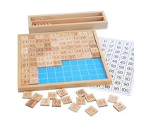 AUYXSSZ Jeu de Plateau en Bois pour développer Les compétences mathématiques : Une expérience d'apprentissage ludique pour Aider Les Enfants à maîtriser