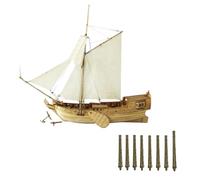 AUYXSSZ Jeu éducatif de Construction de Bateaux, Casse-tête Stimulant l'apprentissage par l'assemblage et la résolution de problèmes, idéal pour Les, 8 canons en Bronze, 31 x 10 x 29 cm