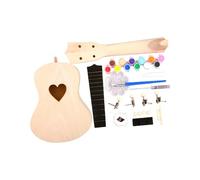 AUYXSSZ Kit de ukulélé à monter soi-même : ukulélé en bois de 53 cm (21 pouces) à assembler soi-même. Apprenez jouer de la guitare ! Pour Tous les