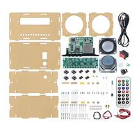 AUYXSSZ Kit d'enceinte Bluetooth avec Affichage numérique et,Transparent | l'apprentissage scolaire et scientifique (STEM). Mini amplificateur audio domestique avec lumière LED.
