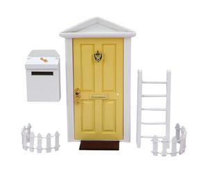 AUYXSSZ Le décor de Porte de Maison de poupée astucieusement conçu élève Le Temps de Jeu des Enfants, Les Meubles de Maison de poupée en Bois de Style