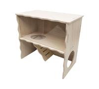 AUYXSSZ Maison en Bois réputée pour cobayes Nains, offrant Un Espace et Un Couvercle Amovible propice au Repos diurne. pour Elle Leur Instinct de Jeu et