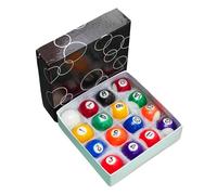 AUYXSSZ Mini Boules de Billard en résine, Ensemble Attrayant de 16 pièces, Cadeau pour Enfants, Accessoires pour Petite Table de Billard, Loisirs, 25 mm