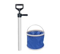 AUYXSSZ Pompe à crevettes en Acier Inoxydable, Facile à Utiliser et Efficace pour la de Fruits de mer et de palourdes. Fabriquée en Acier Inoxydable, Noir Argent, 73 cm
